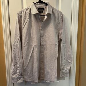 Nick Graham Men's Light Gray Dress Shirt 15.5 34/35 excellent